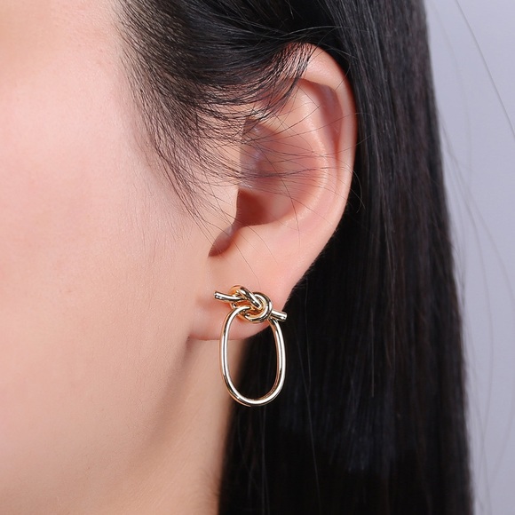 🎉HP🎉 Knot Earrings | 14k Gold Filled - Picture 3 of 3